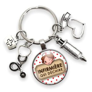 Porte-clés infirmière